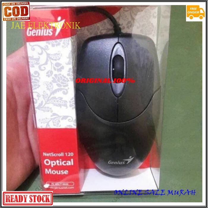 G508 GENIUS MOUSE USB KABEL ORIGINAL G508 WIRED CABLE OPTIKAL UNIVERSAL MULTI FUNGSI G508   cable 1.8 USB  Mouse Genius Net Scroll  Spesifikasi:  - Barang Baru 100% - Laser optik warna merah - Resolusi 800 dpi - Konektifitas USB, wired/kabel - OS support