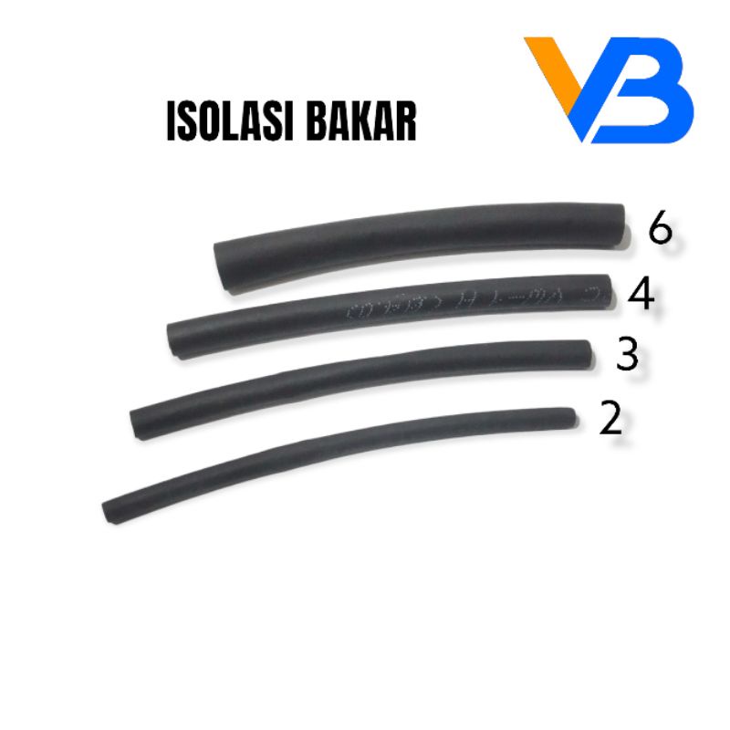 [Permeter] Isolasi Bakar Isolasi Bakar Kabel Solasi Bakar Solasi Bakar 2mm 3mm 4mm 6mm Kabel Heat Sh