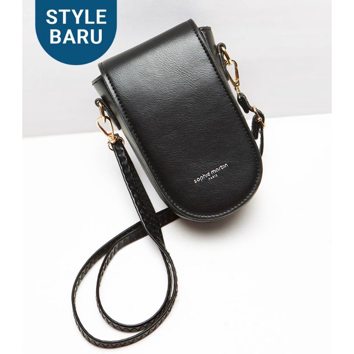 Tas Dompet Hp Selempang Wanita Import Jims Black Phone shopie Sophie Martin Paris original shopi sho