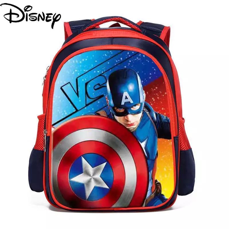 Mochillastore - Tas Ransel Anak Laki Laki Karakter Marvel Tas Sekolah Anak PG PAUD TK SD Backpack Anak Cowok Tas Ransel Captaint Amerika