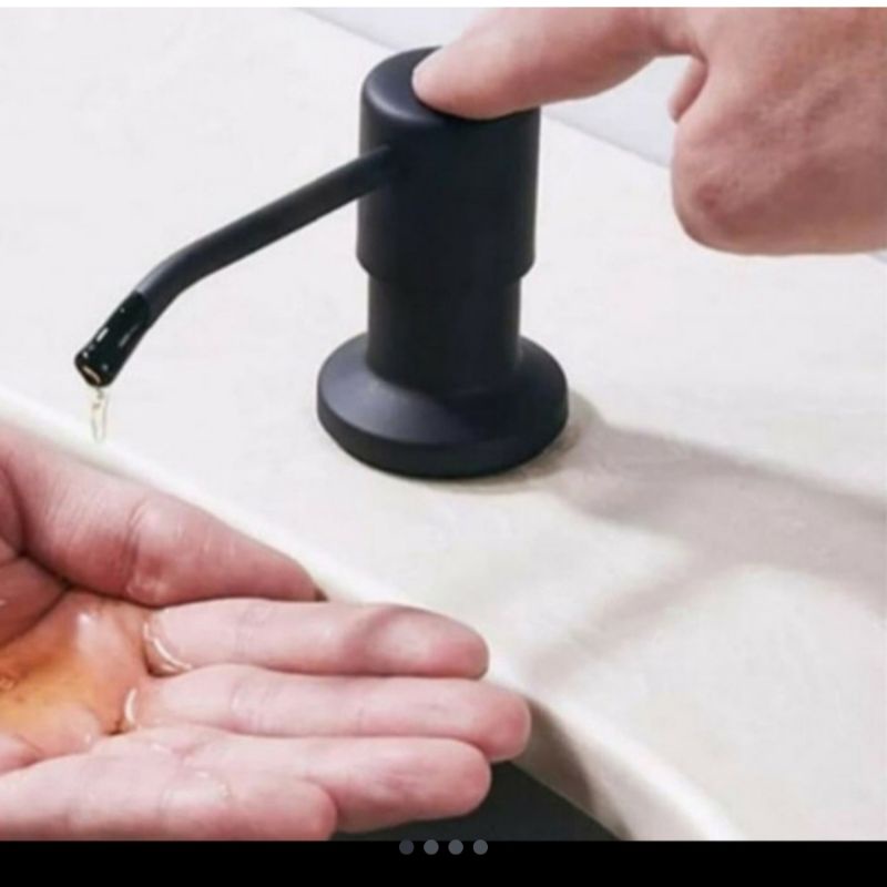 TEMPAT SABUN SOAP DISPENSER TANAM HITAM