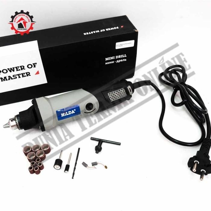 PROMO Mini Drill HILDA Mini Gerinda Bor Kepala Besi Mini Grinder 400W