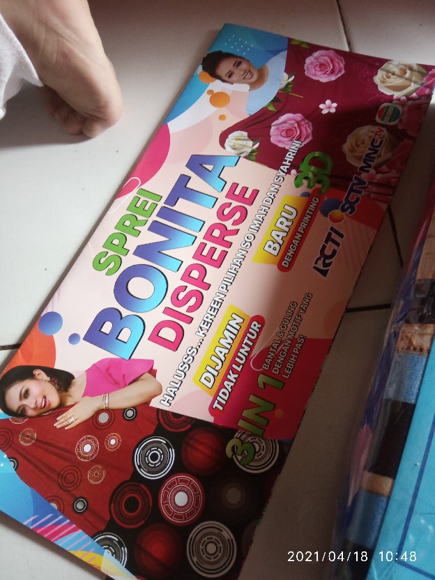 Bonita Motif Romantic Paris 3d Ukuran 180x200