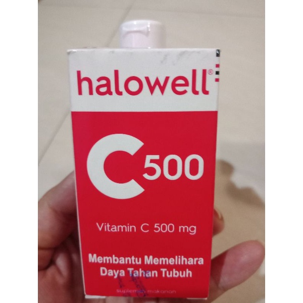 Halowell c500 - Vitamin c 500mg daya tahan tubuh BONUS sanitizer