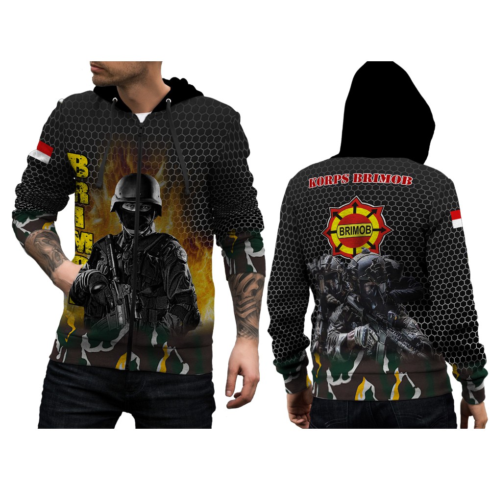 Jaket Brimob Asli | Jaket Brimob Hitam | Jaket Brimob Pria | Jaket Brimob Zipper.