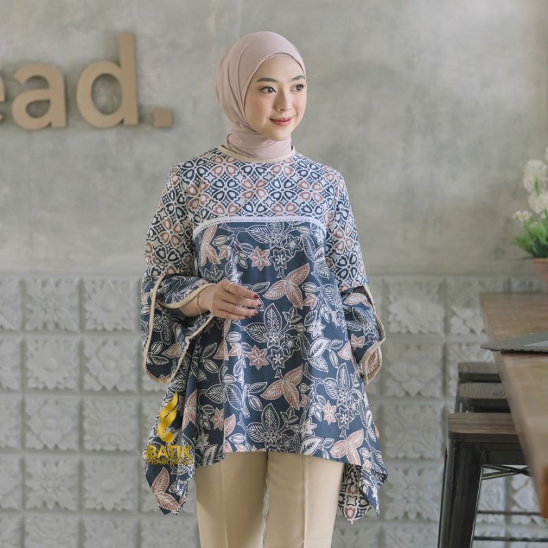 BATIK PRABUSENO YUSINA ATASAN BATIK WANITA PRABUSENO / ATASAN WANITA / BLOUSE WANITA