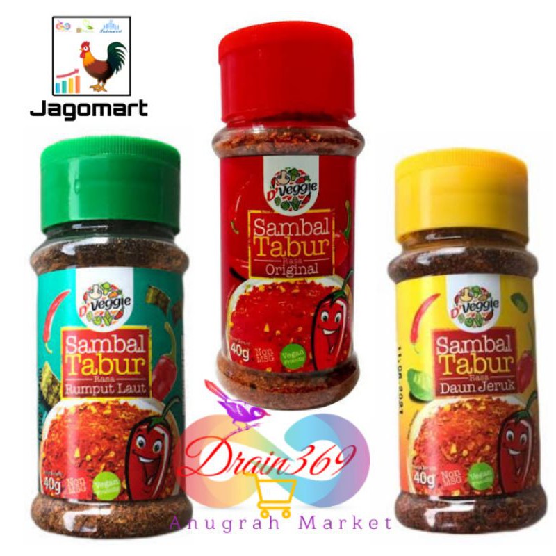 

D VEGGIE SAMBAL TABUR 40GR