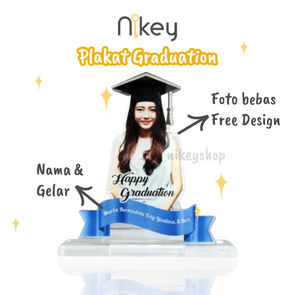 VARIASI TERBANYAK Plakat Wisuda Kado Wisuda Standee Foto Happy Graduation Souvernir Wisuda PK-0061