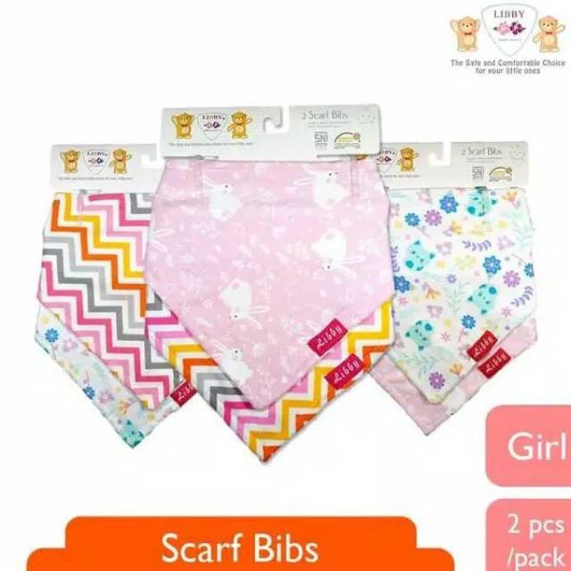 Makassar ! Bib / Celemek Scarf Bayi Premium Libby 2 PCS