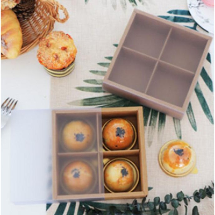

BARU Karton box kotak packing kue cookies roti mika tarik persegi dove semi