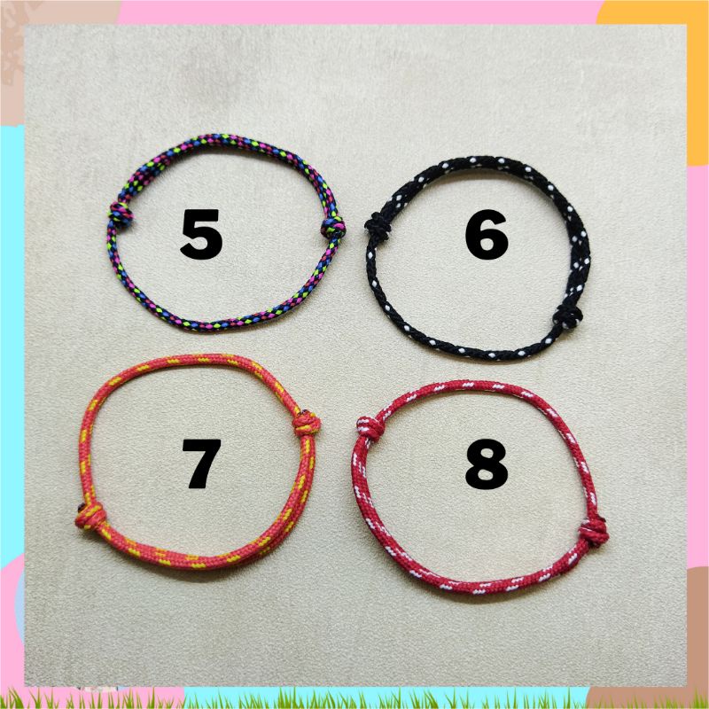 [BELI 5 GRATIS 1] Gelang / Gelang Prusik / Gelang Pertemanan / Gelang Couple / Gelang Pria / Gelang Wanita / Aksesoris / Jewelery