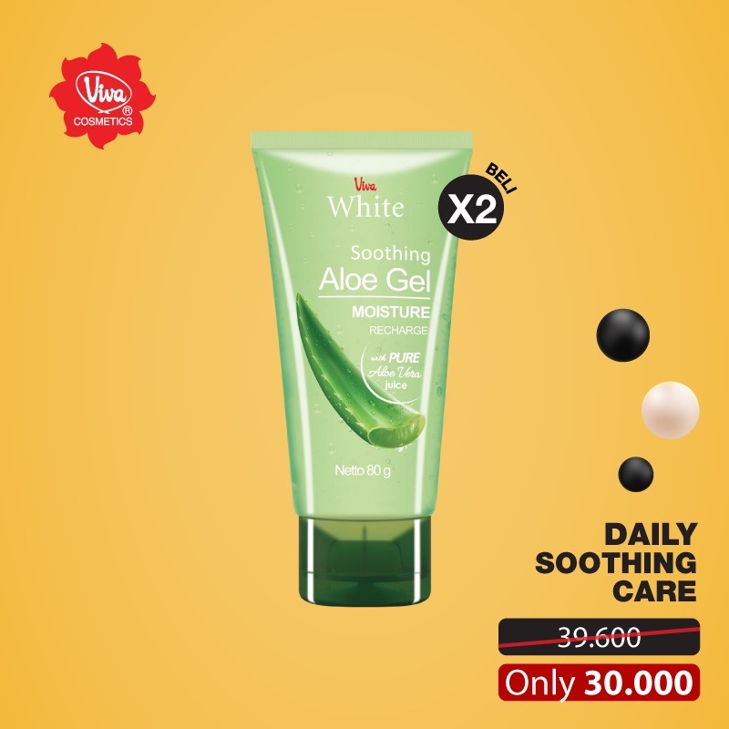 Paket 2 Aloe Vera Soothing Gel Viva White