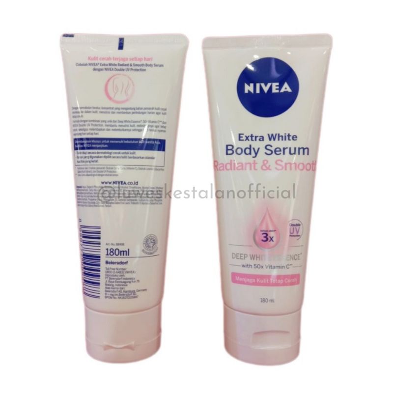 Nivea Body Serum Extra White Radiant &amp; Smooth 180 mL