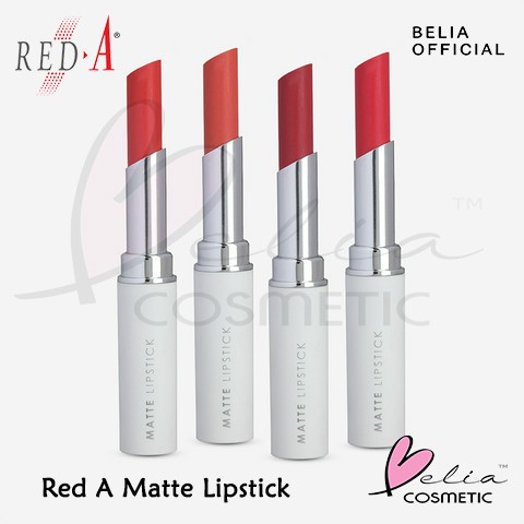 ❤ BELIA ❤ Red-A Matte Lipstick dare to be matte 2.5g Bpom Halal ( Red A Viva Cosmetics )