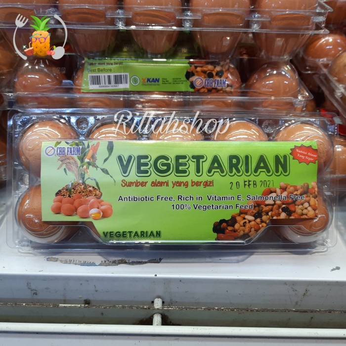 

Telur Ayam Vegetarian (10Pcs)