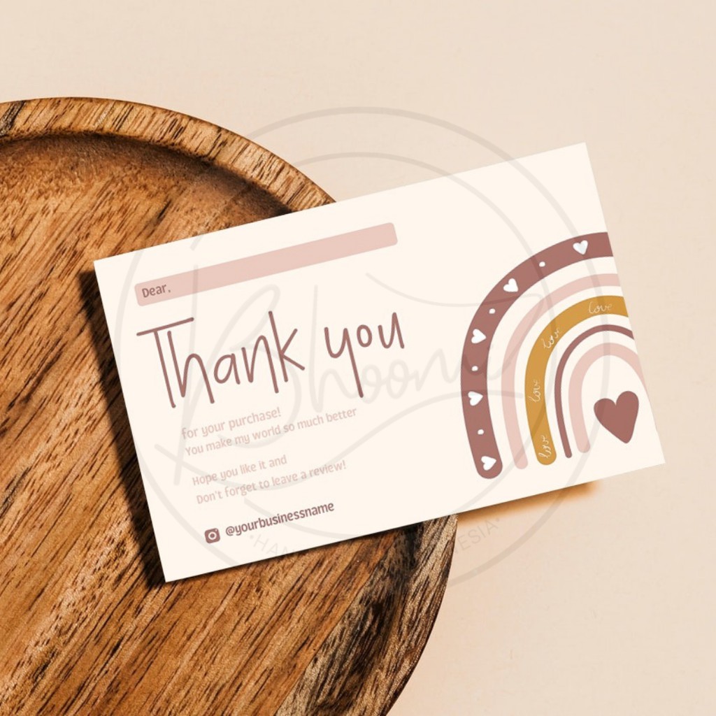 

THANKYOU CARD (4 - 10pcs/set) - KARTU THANKYOU - KARTU OLSHOP