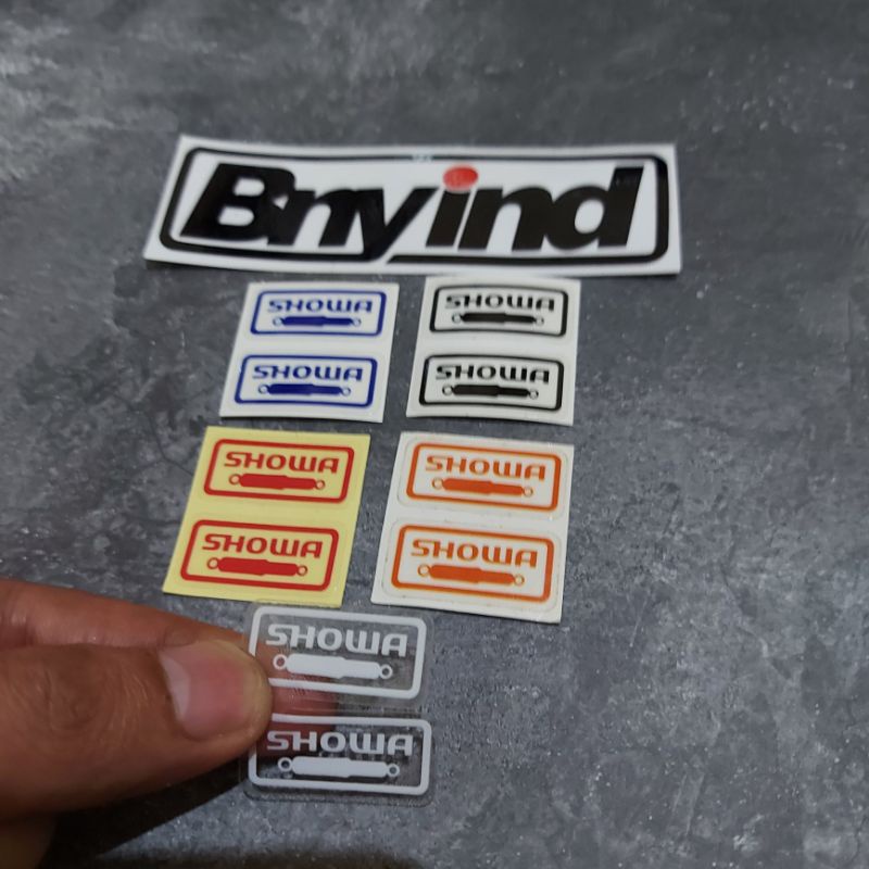 STICKER SHOWA STICKER SHOCK DEPAN