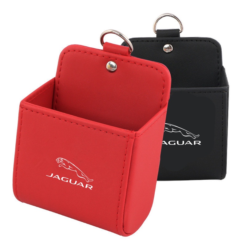 (G-CLUB) Tas Penyimpanan Handphone / Kunci Bahan Kulit Untuk Kisi Ac Mobil Jaguar XE XF XEL XJL F-Pace