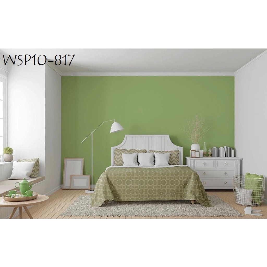 Wallpaper Wallsticker Hiasan Dekorasi Dinding Polos Warna Pastel Monokrom 10m