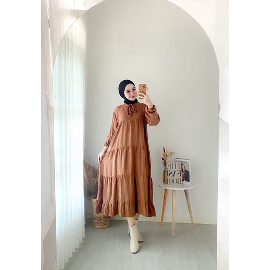 SOJIN MIDI DRESS // DRESS RAYON NON BUSUI FRIENDLY