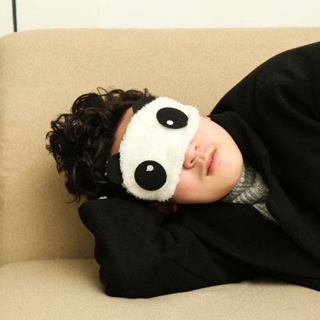 Penutup Mata Tidur Karakter Panda - AC 53 - Sleeping Eye Panda Lucu  Cover Cute  Tutupan Tutup Mata untuk tidur dewasa anak bt21 karakter panda unicorn miniso bts anime lucu pria wanita perempuan murah grosir