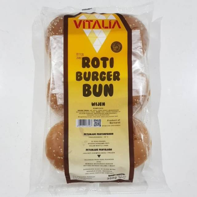 

VITALIA ROTI BURGER WIJEN ISI 6 300gr