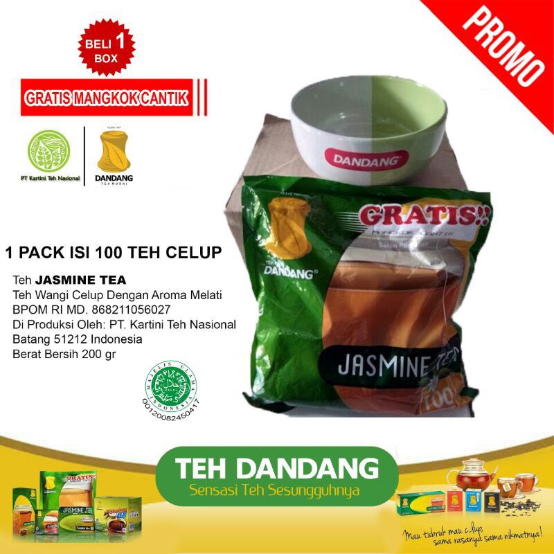 

Dandang Teh Rasa melati isi 100 teh celup