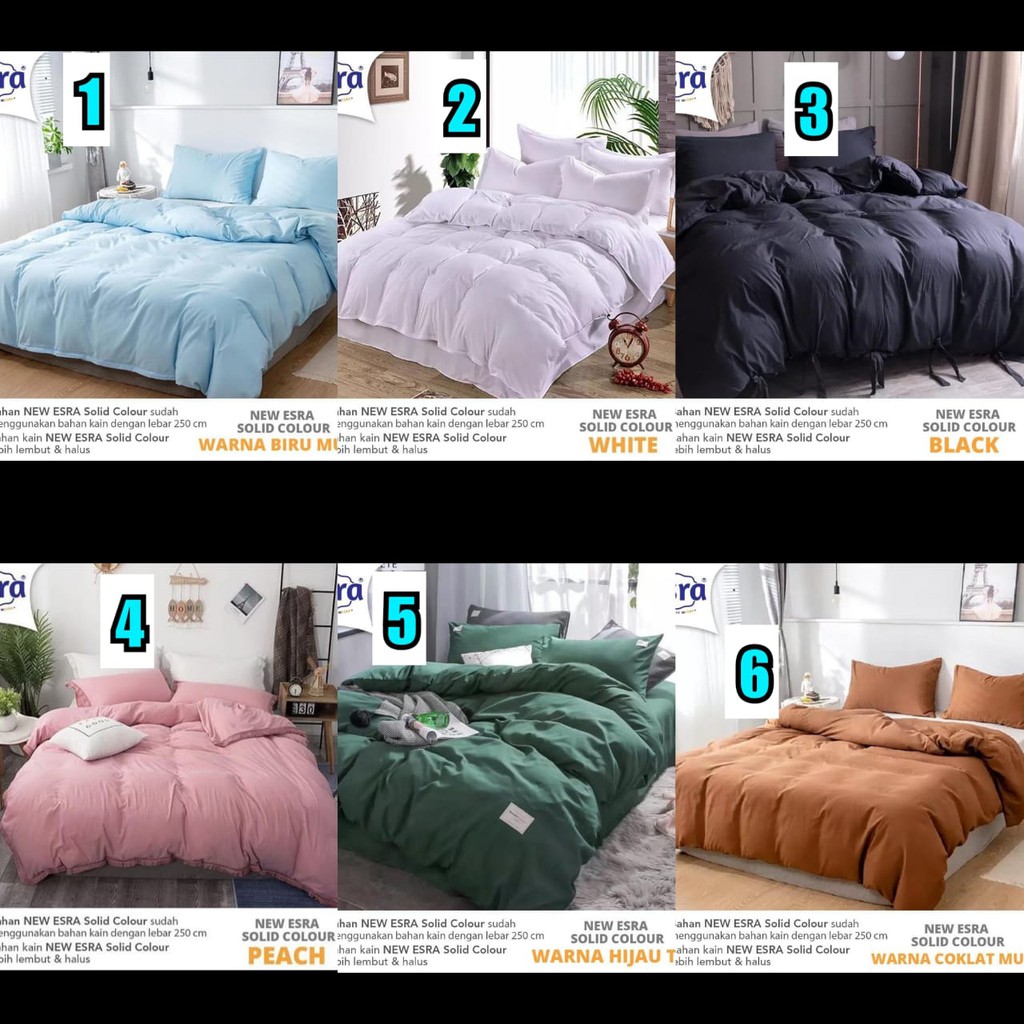 Sprei Katun Lokal Polos Sprei Polos Sprei Warna Sprei Polos Warna Uk Double