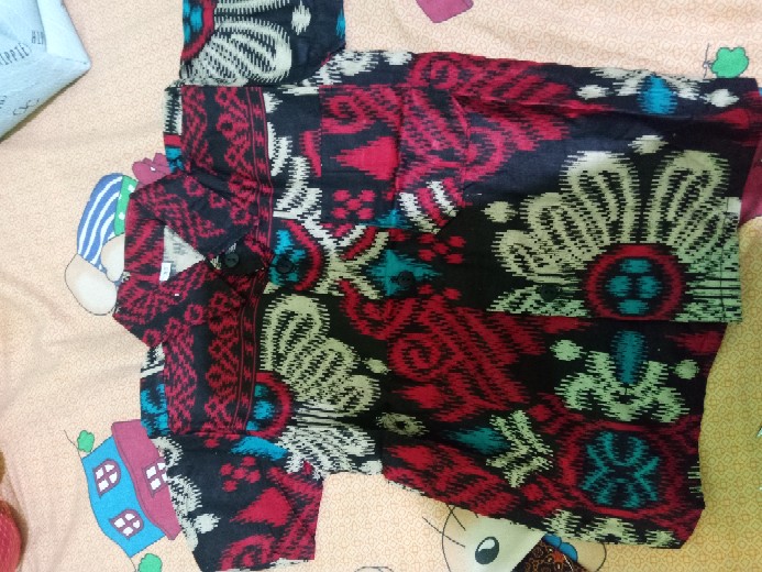 Couple Batik Ayah Anak Motif Kecubung Size Anak Terlengkap