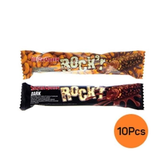 

Silverqueen Rockr DAPAT 10 ( varian random)-cokelat-makanan ringan