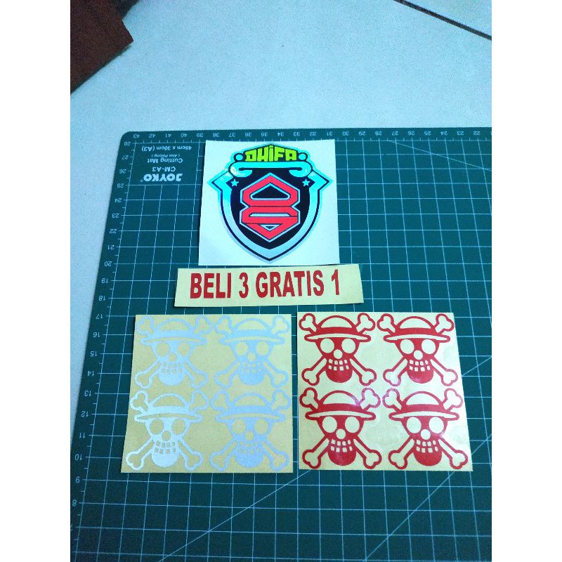 

cutting sticker one pice isi 4
