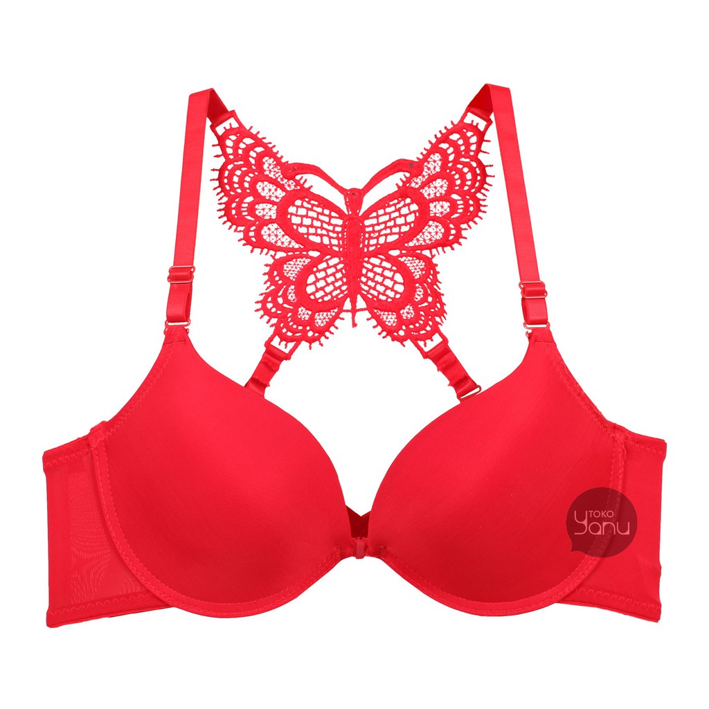 YANU | Size 34B~40B | Bra Kupu-Kupu Cantik  1105 (Front Open Bra- Kancing Depan)-4