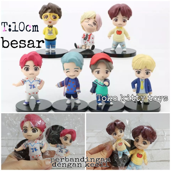ACTION FIGURE BTS BT21 ARMY BANGTAN BOYS KPOP IDOL MODEL BESAR