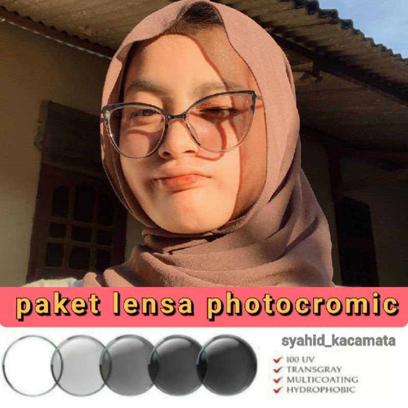 kacamata  PHOTOCROMIC minus antiradiasi (paket frame+lensa) 5234 kacamata