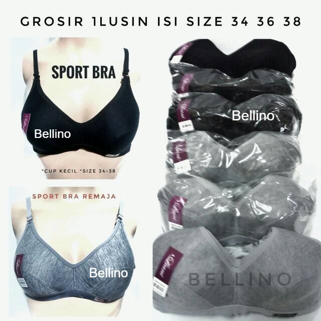 Khusus Lusinan Sport Bra Remaja Misty Isi 1Lusin Size Seri 34 36 38 Grosir 04L