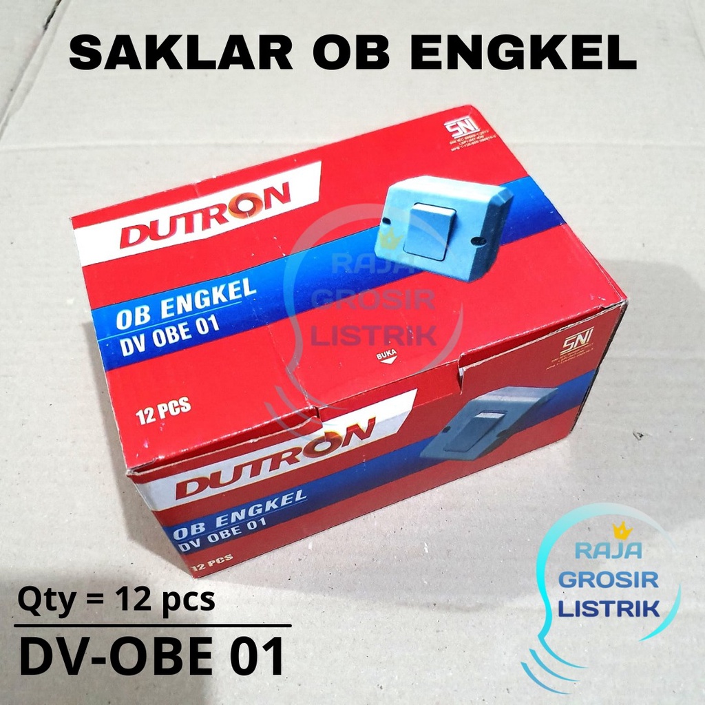 DUTRON Saklar Engkel DV OBE 01 Outbow Saklar Tunggal Saklar Tempel Single