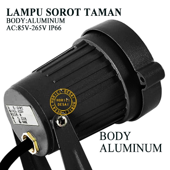 ASLI MURAH BODY ALUMINUM 5W COB LAMPU TAMAN GARDEN LIGHT LAMPU SOROT COB OUTDOOR FLOOD LIGT KAP SOROT