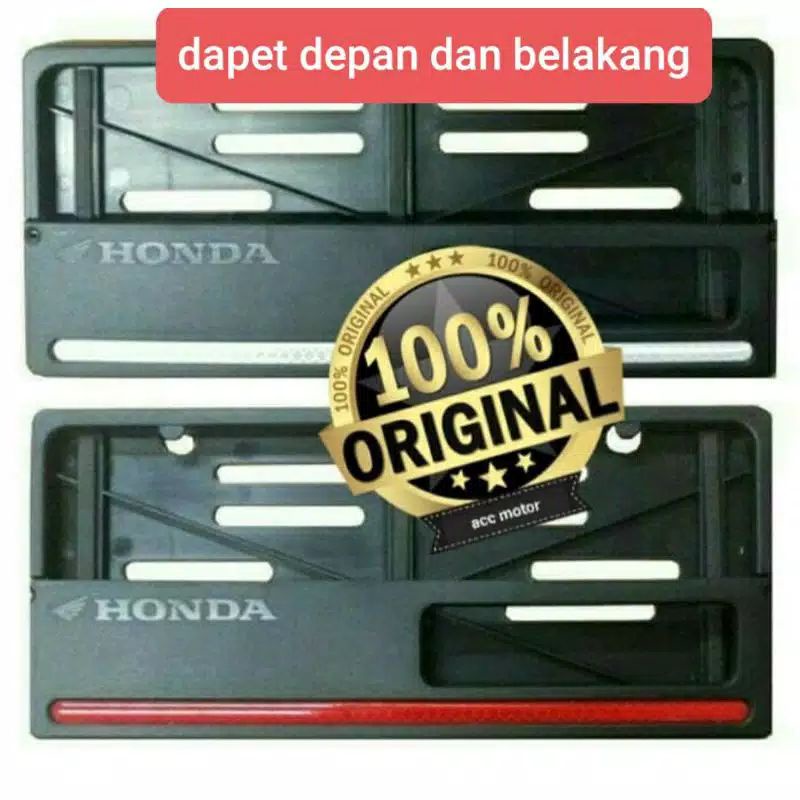 Cover tempat plat nomor motor original honda AHM vario beat scoopy pcx adv genio supra cb