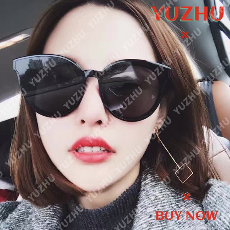 (YUZHU) Kacamata Hitam Ready Sotck Korean Cat Eye Sunglasses Women Anti-UV400 Sun Glasses