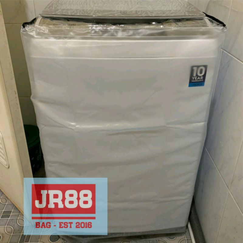 sarung mesin cuci Top loading 1 tabung (bukaan atas) & fron loading bukaan depan-transfaran