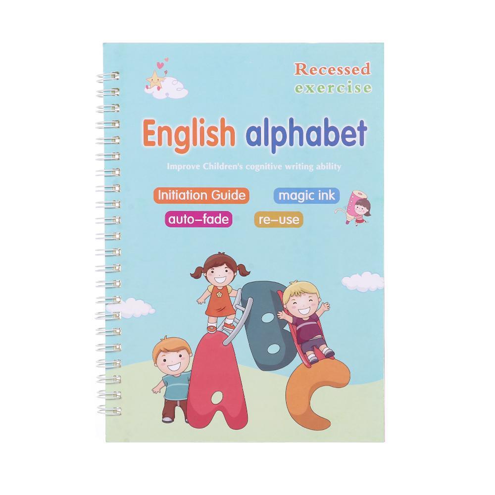 Pineapple 4PCS /pack Buku Latihan Set Kata Copybook Tulisan Tangan Kaligrafi Kaligrafi Inggris Kaligrafi