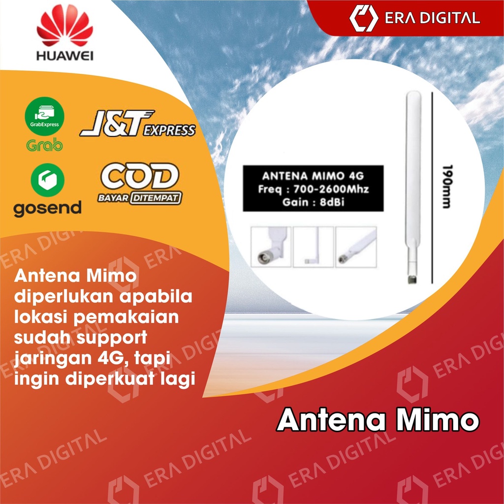Antena Penguat Sinyal Mifi Wifi Modem Orbit Star 2 3 Pro Max Z1 Router Huawei Indoor 5G 4G 3G All Operator