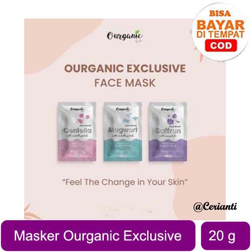 [RESMI] Ourganic Masker Exclusive Organic Mask with Petals Bpom_Lynn Design