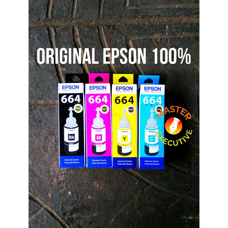 Epson Genuine / Tinta Asli 70ml 664 L100 / L110 / L120 / L200 / L210 / L220 / L300 / L310 dll