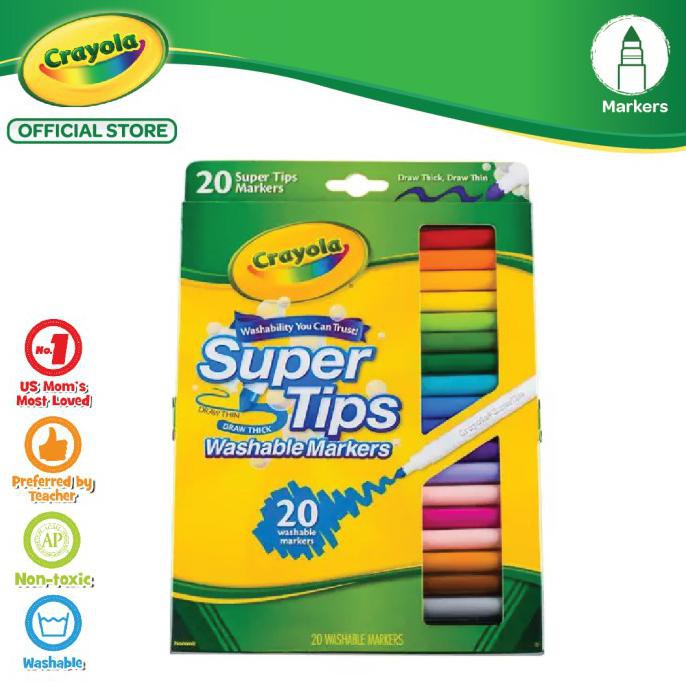 

Promo Crayola Washable Supertips Marker - 20 Color