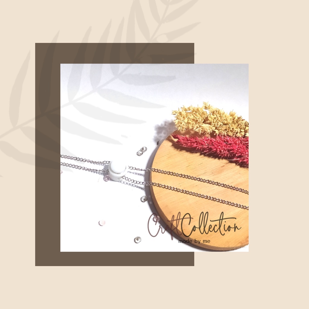 Strap Mask Simple- Connector - Kalung Masker unisex - Rantai 013