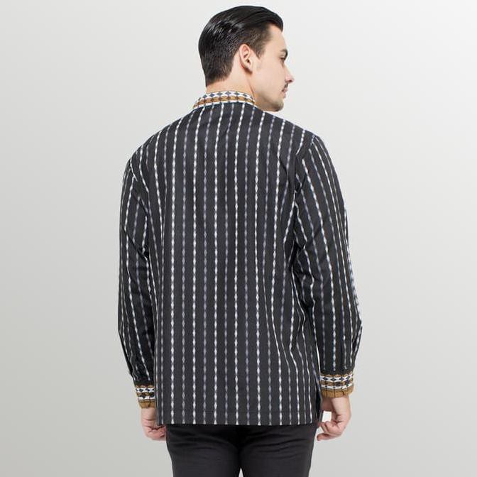 Arjuna Weda Koko Tenun Songket 2 - Hitam - Hitam, M