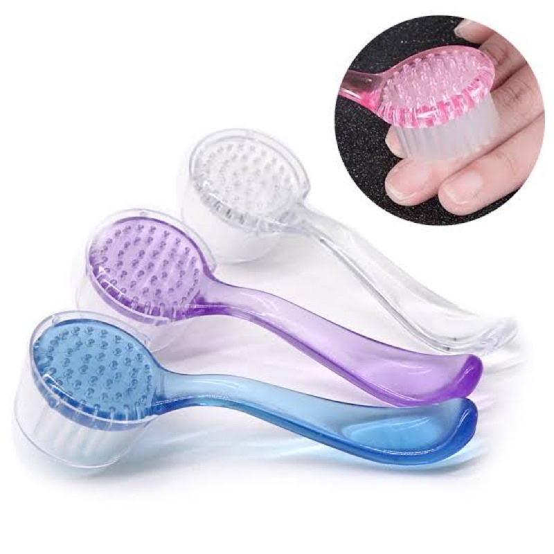 SIKAT BULAT PINK / NAIL DUST BRUSH PEDICURE MANICURE SIKAT KUKU / Gosok Manicure Pedicure kuas debu