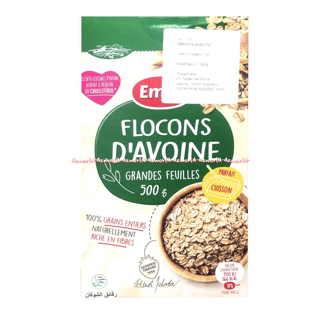 Emco Flocons D'Avoine Grandes Feuilles 500gr Sereal Oat