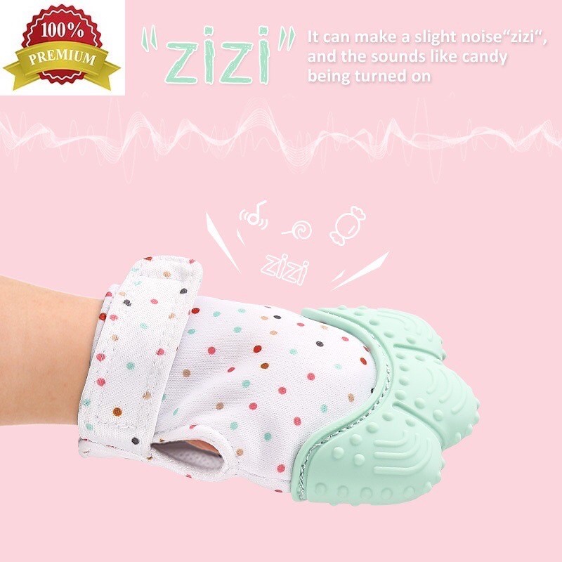Teether Baby Kaos Sarung Tangan Gigitan Bayi Silikon Makassar